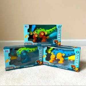 3 Brand New dinosaur gift STEM BUILDING toys for kids 3Y 4Y 5Y 6Y 7Y